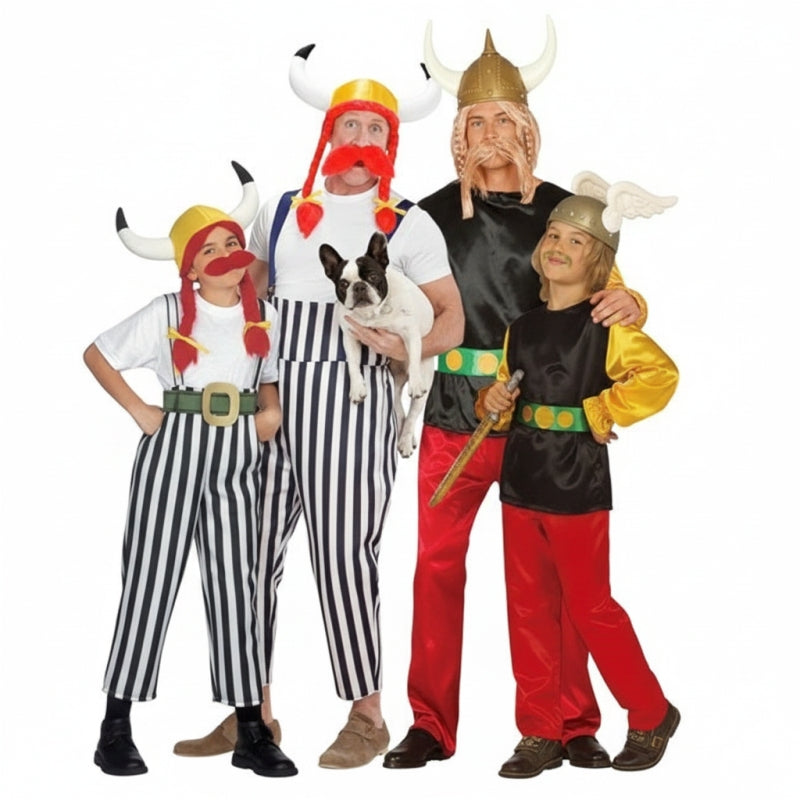 Gruppe von Asterix und Obelix