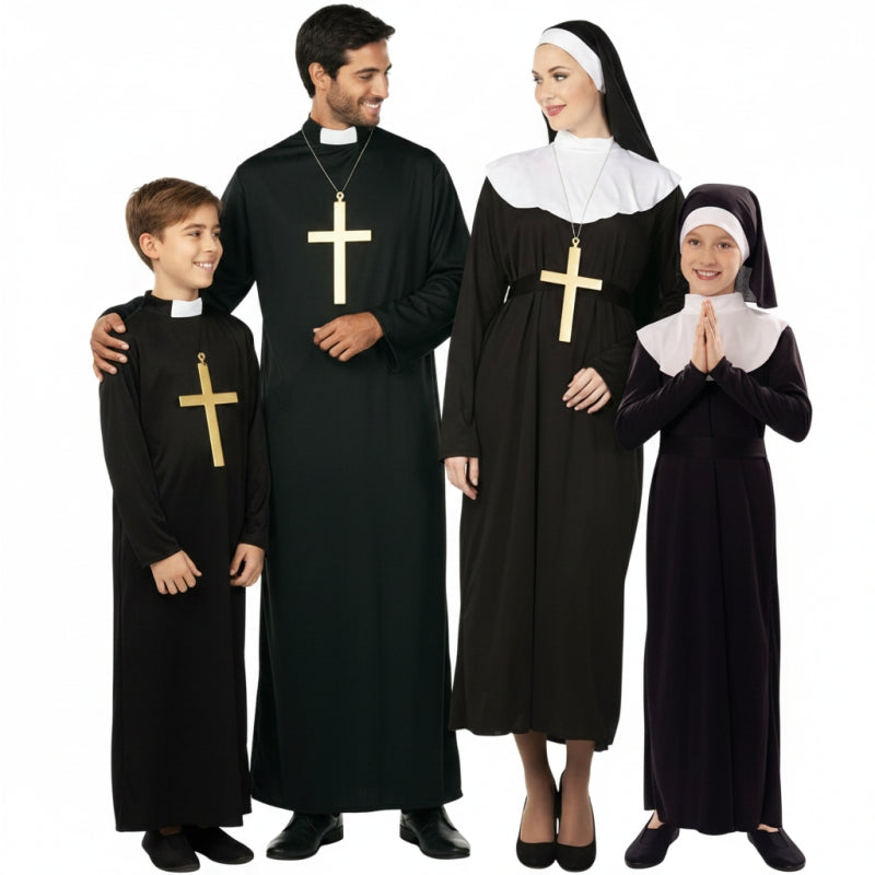 Gruppe von Priestern und Nonnen