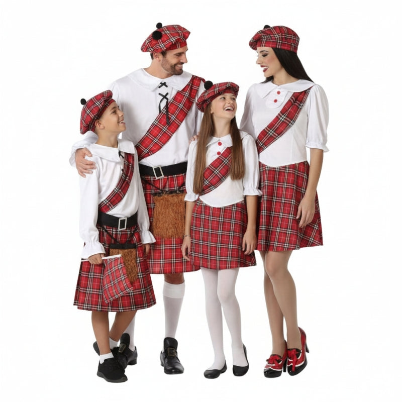 Gruppe von traditionellen Schotten