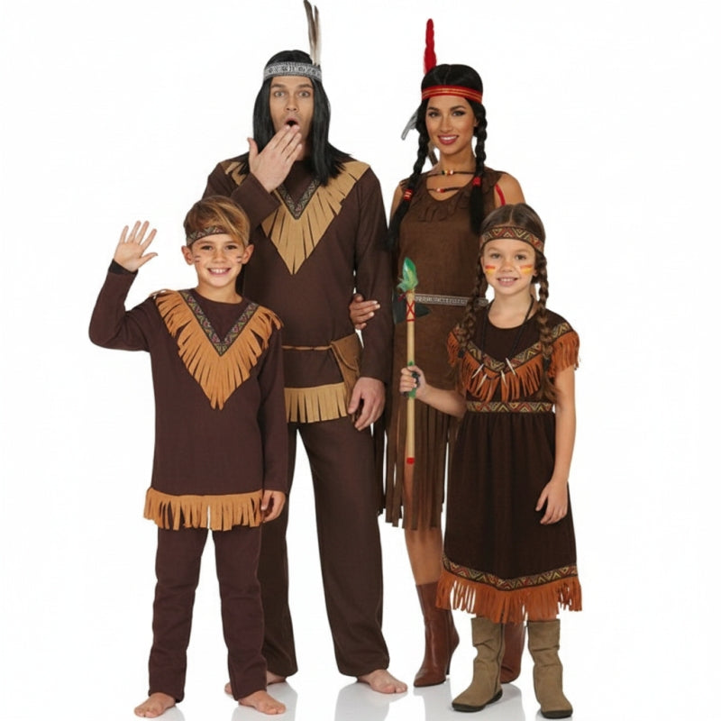 Gruppe von Komantschen-Indianer