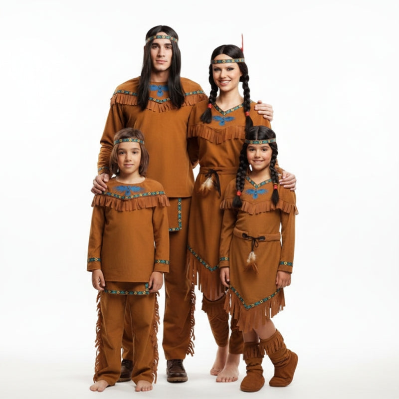 Gruppe von Braune Indianer
