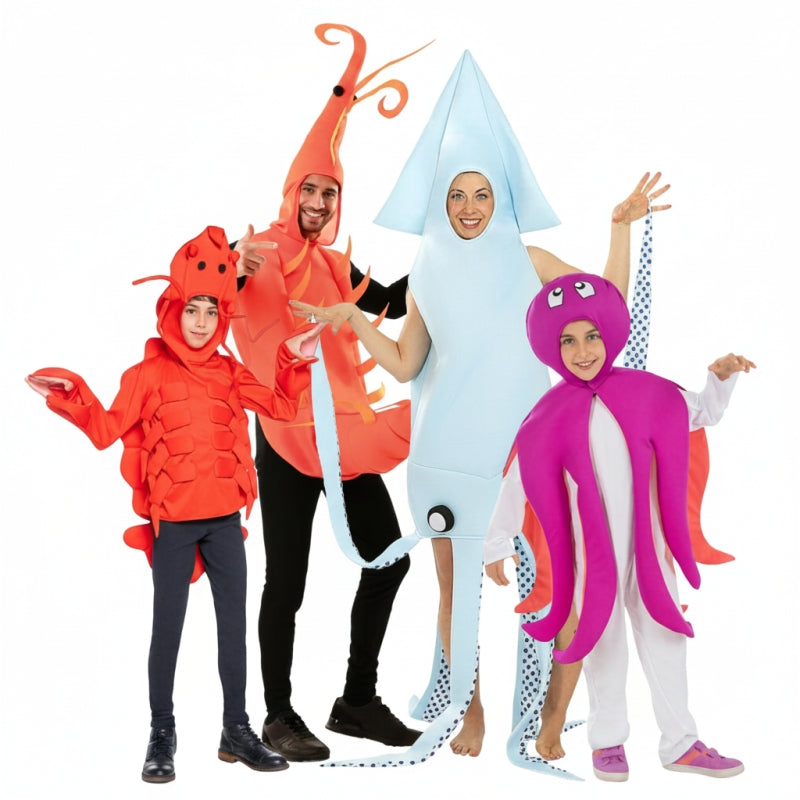 Gruppe von Meeresfrüchte