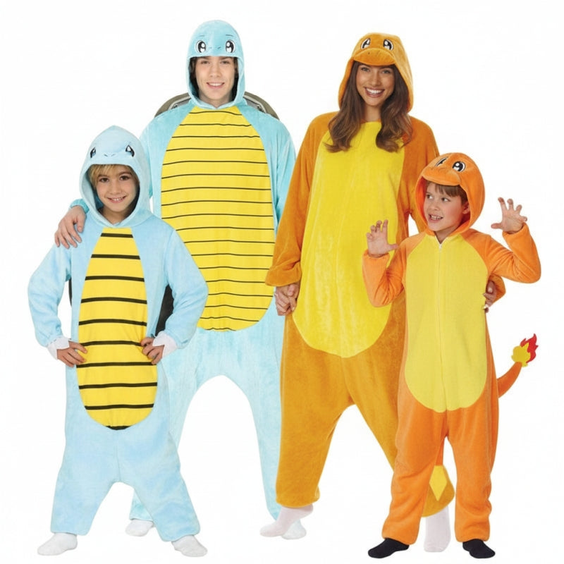 Gruppe von Squirtle und Charmander aus Pokémon