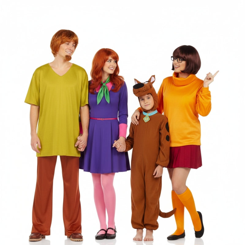 Gruppe von Shaggy Rogers Velma Dinkley und Scooby-Doo