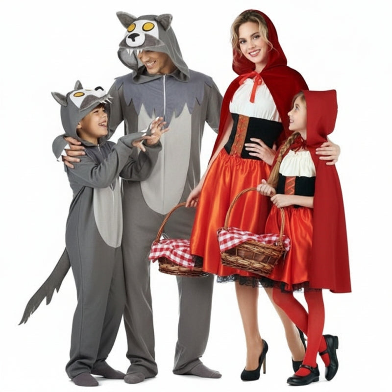 Gruppe von Das Märchen von Rotkäppchen und dem großen bösen Wolf