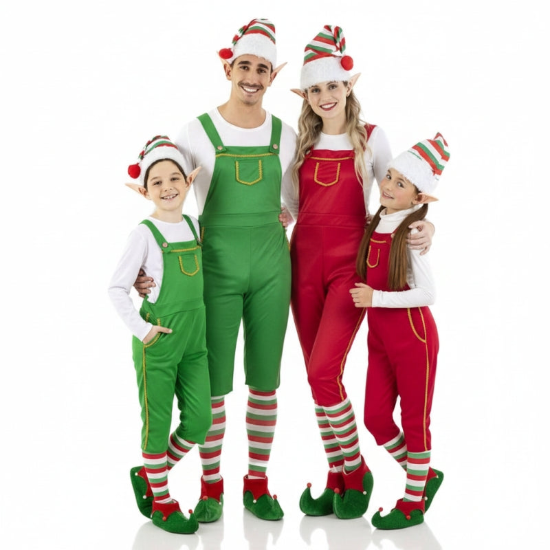 Gruppe von Weihnachtsmann-Elfen