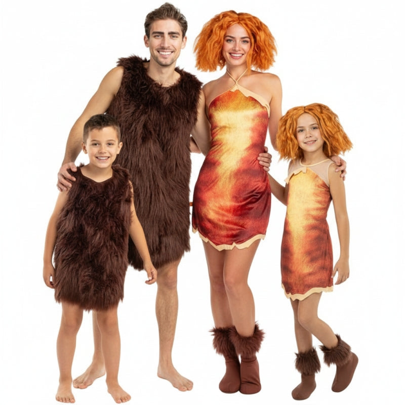 Gruppe von Grug und Eep aus Die Croods