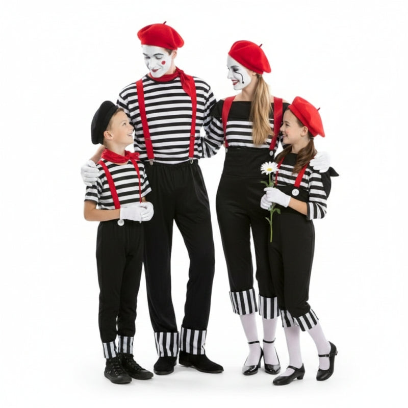 Gruppe von Zirkus-Mimen