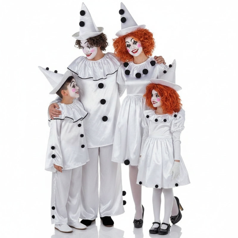 Gruppe von Pierrot Clowns