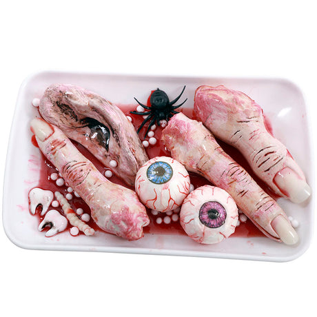 Bandeja amputaciones con insectos