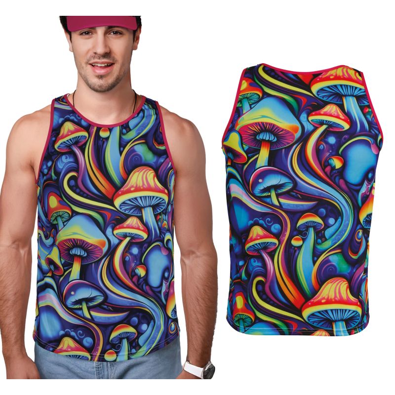 Camiseta Tirantes Psicodélica Setas para hombre
