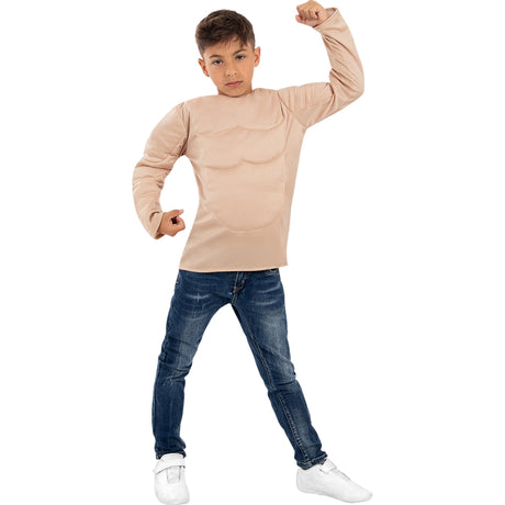 Disfraz de Camiseta de músculo para niño