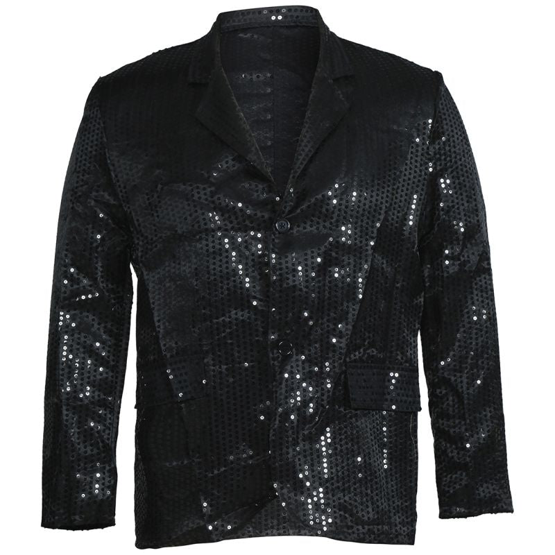 Chaqueta Lentejuelas Negra para Hombre Bis