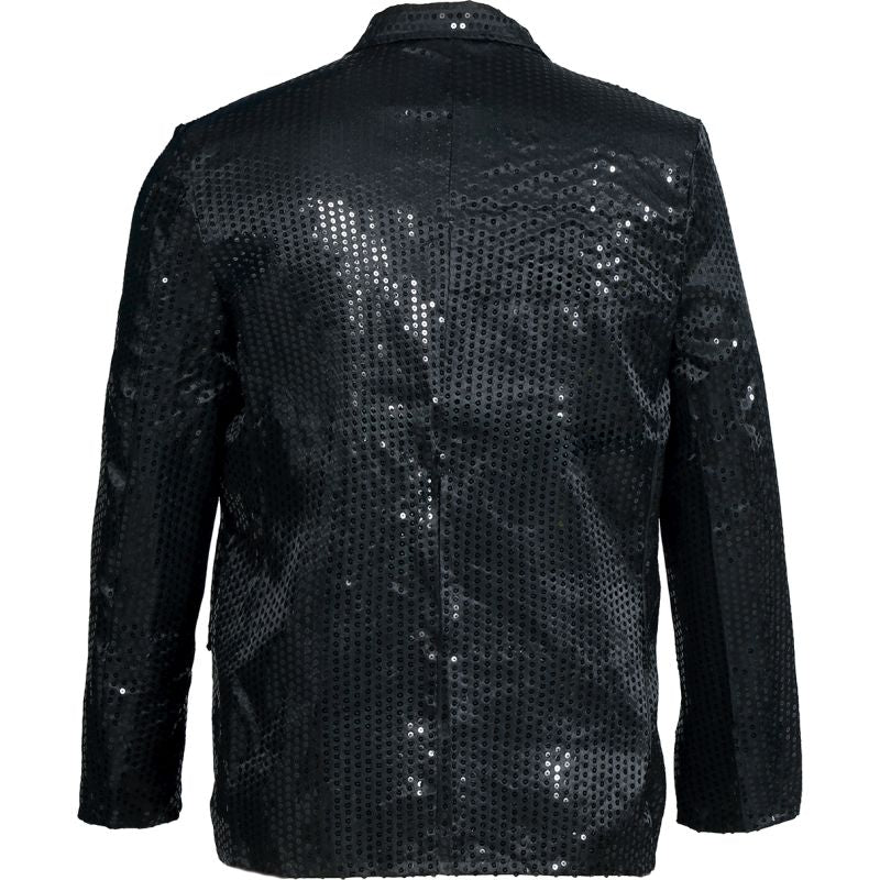 Chaqueta Lentejuelas Negra para Hombre Detalle Espalda