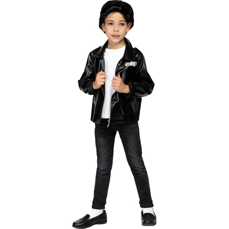 Disfraz de Chaqueta Negra T-Birds - Grease para niño