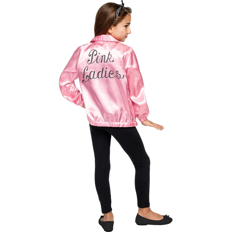 Disfraz de Chaqueta Pink Ladies Original de Grease para niña Espalda