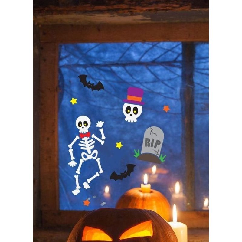 Decoración Gel Esqueletos Halloween Detalle