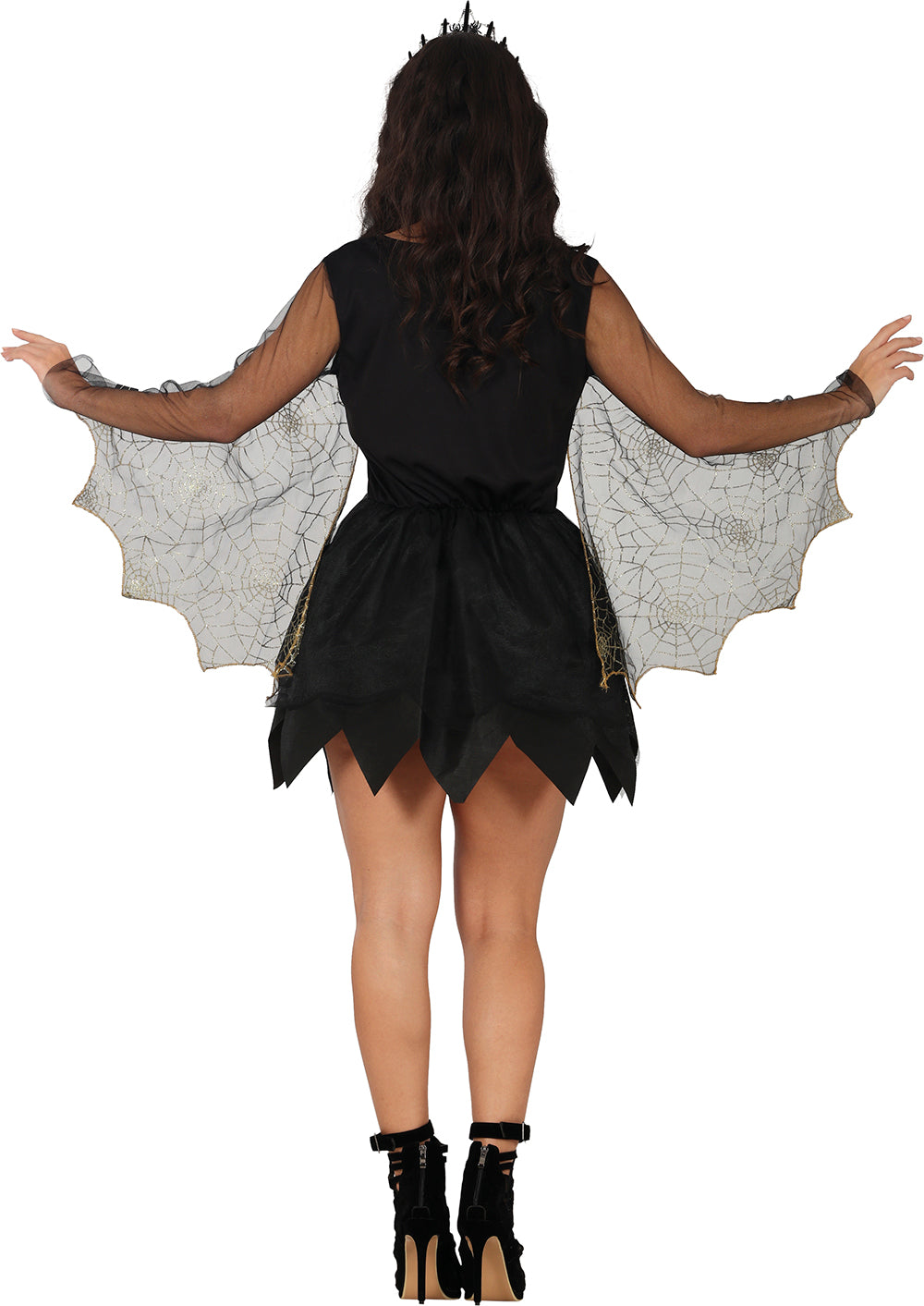 Disfraz de Araña brillante para mujer Espalda