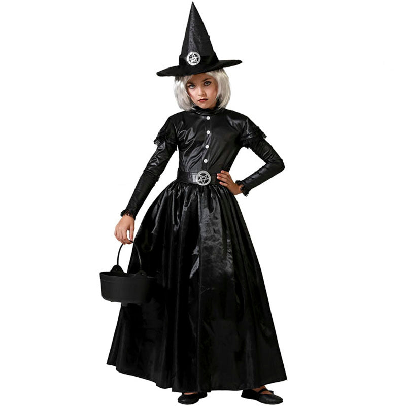 Disfraz de Bruja del Pentagrama para niña