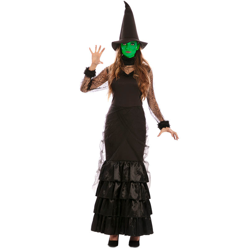Disfraz de Bruja negra elegante para mujer