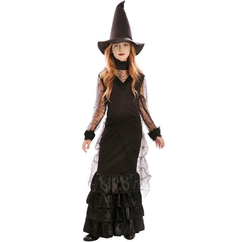Disfraz de Bruja negra elegante para niña