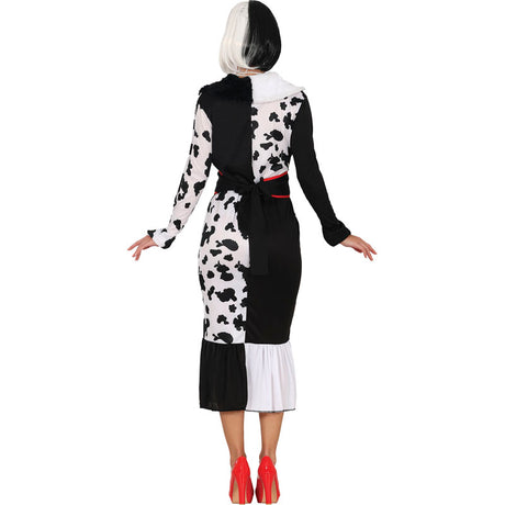 Disfraz de Lady Cruella de Vil para mujer Espalda