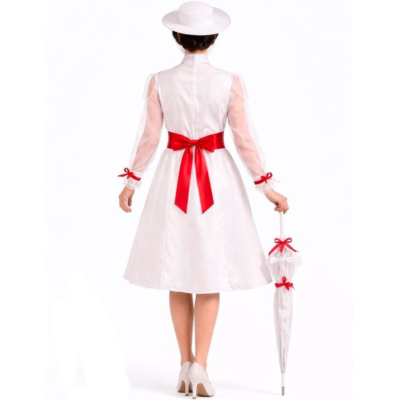 Disfraz de Mary Poppins mágica para mujer espalda