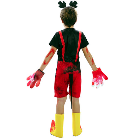 Disfraz de Mickey Mouse zombie para niño Espalda