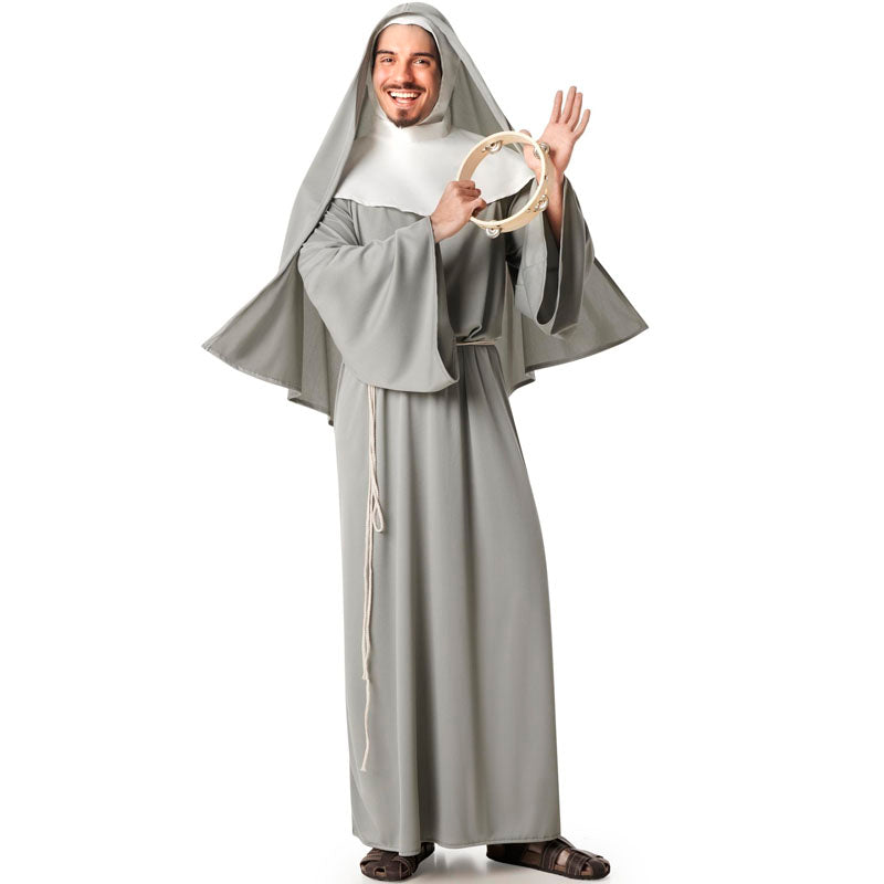 Disfraz de Monja gris para hombre