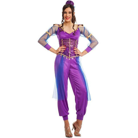 Disfraz de Princesa Jasmin morado para mujer