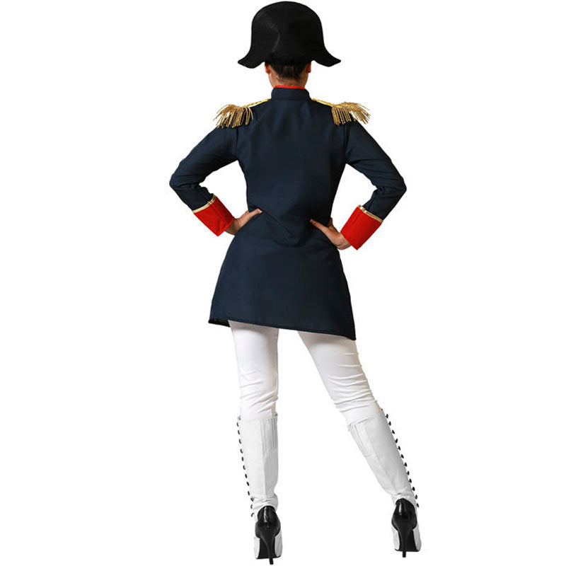 Disfraz para mujer de Napoleón Bonaparte Espalda