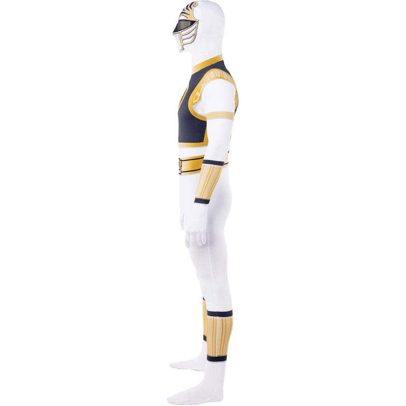 Disfraz de Power Ranger Blanco Segunda piel adulto unisex Perfil