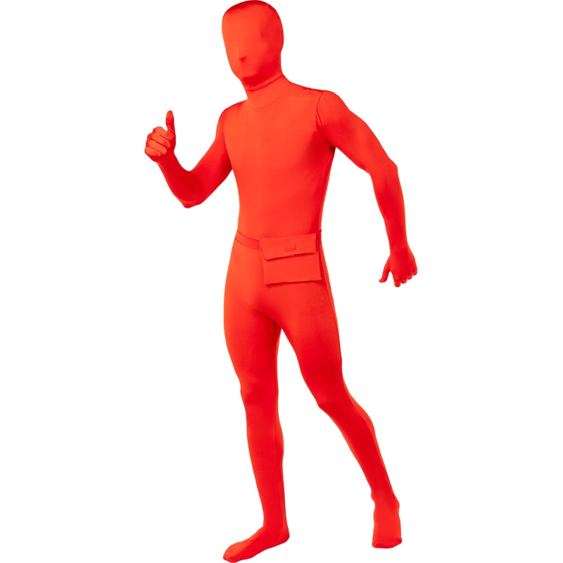 Disfraz de Morphsuit Segunda Piel Rojo adulto unisex Bis