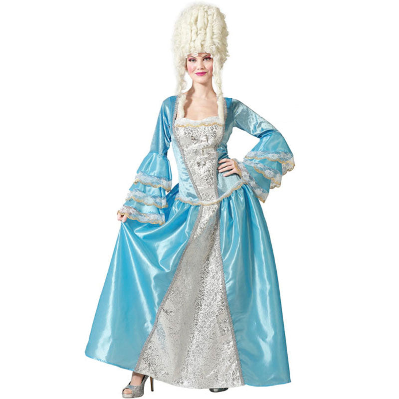 Disfraz para mujer de Veneciana época azul