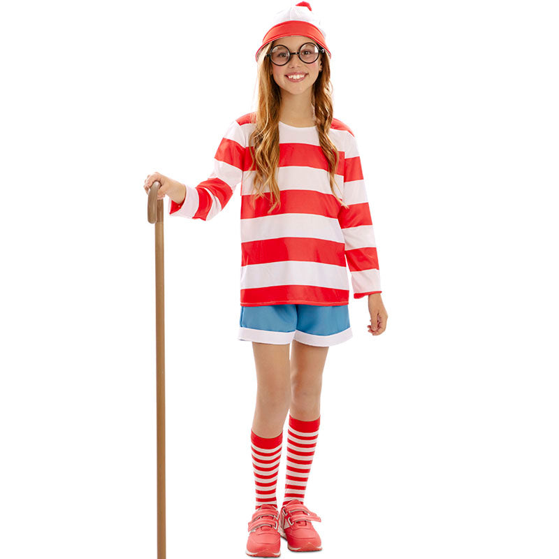 Disfraz de Wally la viajera de los cómics para niña