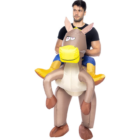 Disfraz de Caballo Hinchable a Hombros adulto unisex Perfil