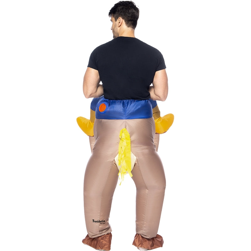 Disfraz de Caballo Hinchable a Hombros adulto unisex Espalda