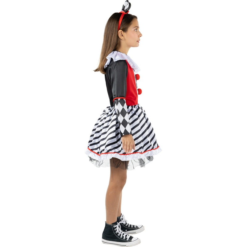 Disfraz de Arlequín Clásico para niña Perfil