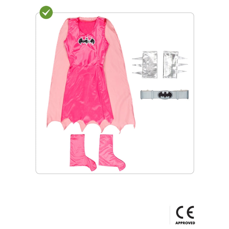 Disfraz de Batgirl rosa para niña Contenido