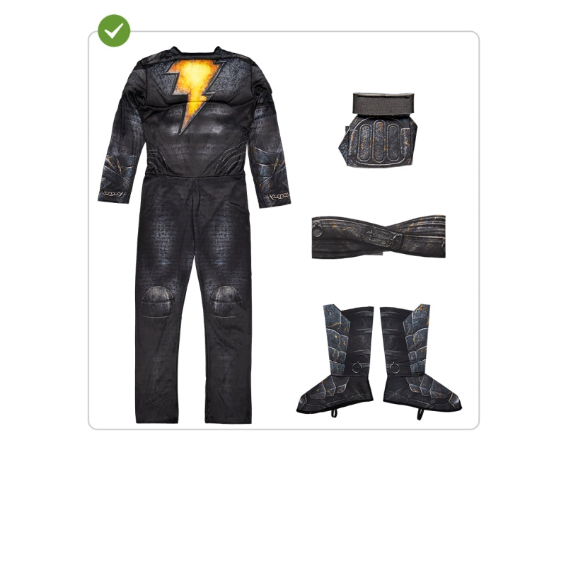 Disfraz de Black Adam de Dc Comics para hombre Contenido