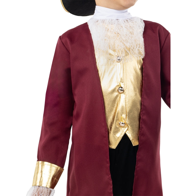 Disfraz de Capitán Garfio clásico para niño Detalle