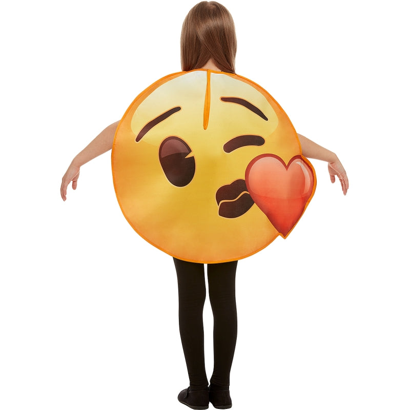 Disfraz de Emoji Beso Corazón infantil Espalda