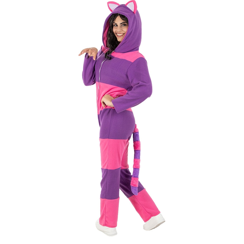 Disfraz de Gato Cheshire Onesie para mujer Perfil