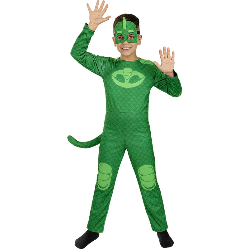Disfraz de Gatuno y Gekko reversible de Pj Masks para niño Verde