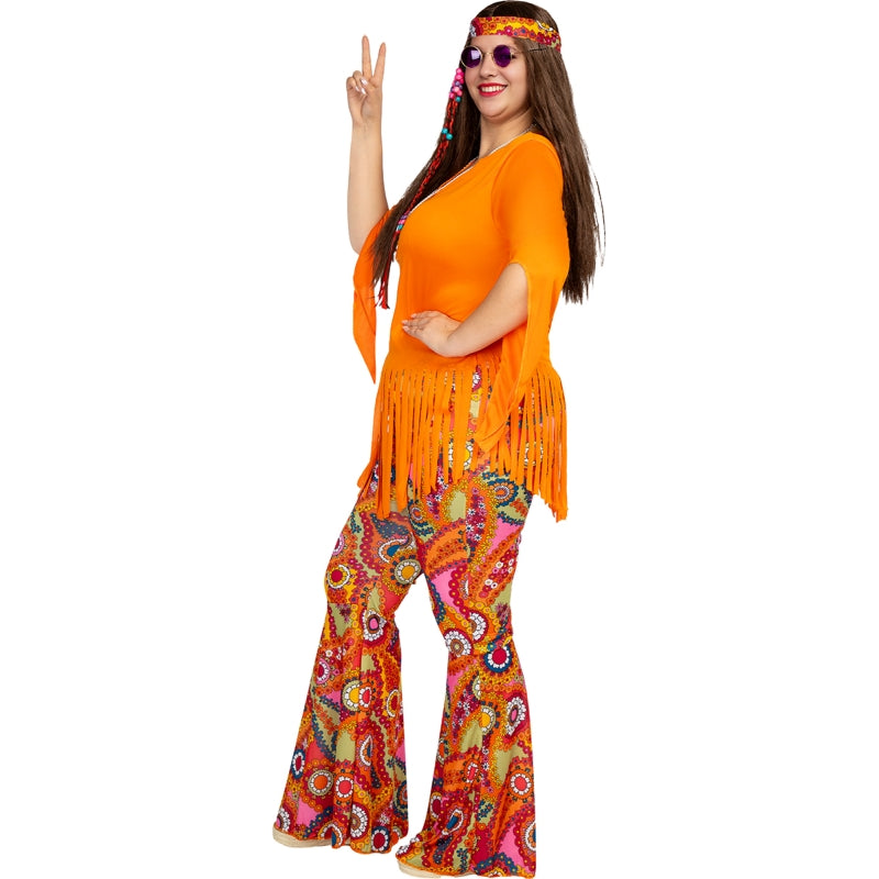 Disfraz de Hippie Good Vibes para mujer Perfil