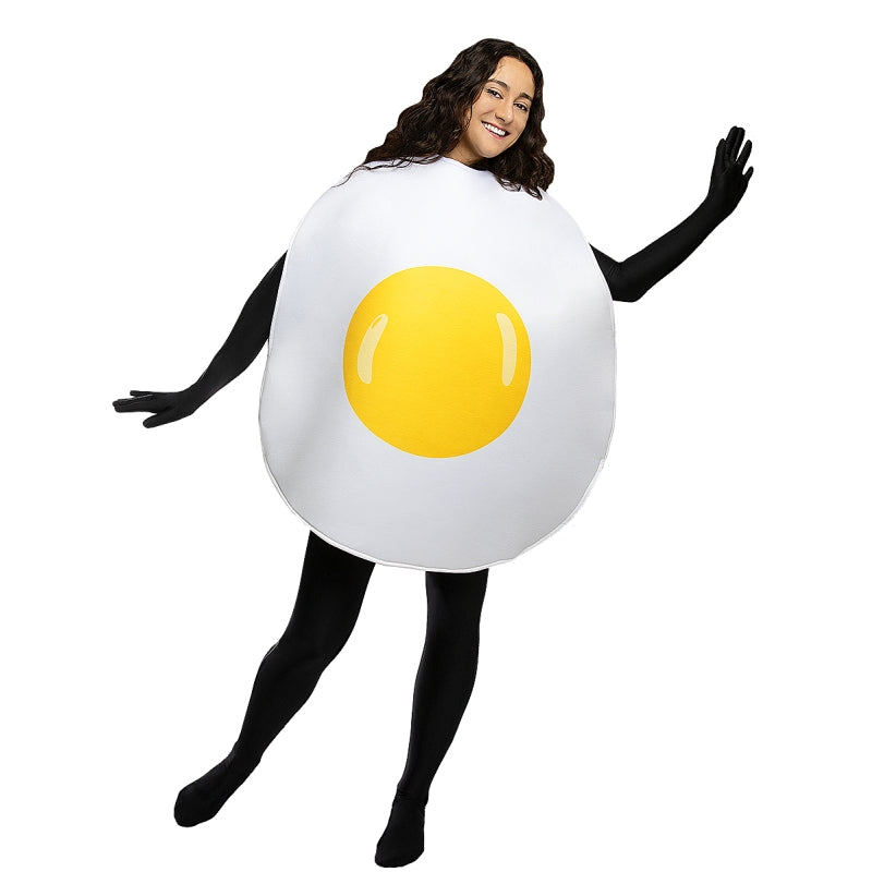 Disfraz de Huevo Frito Campero adulto unisex