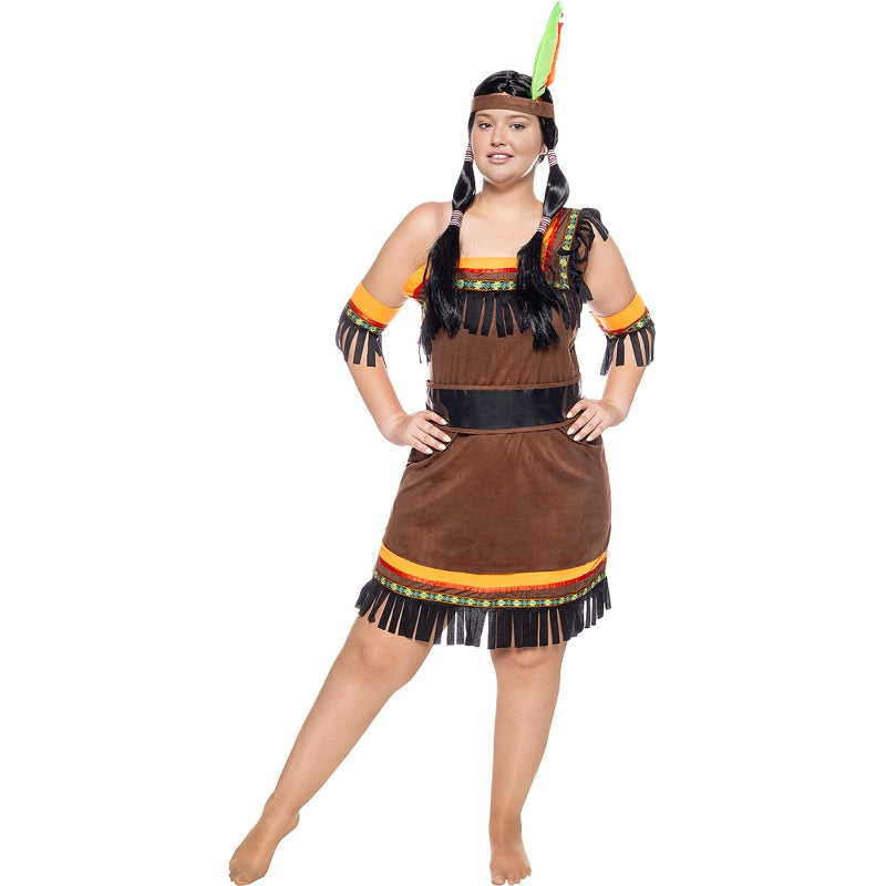 Disfraz de India Sexy Deluxe para mujer Talla Grande
