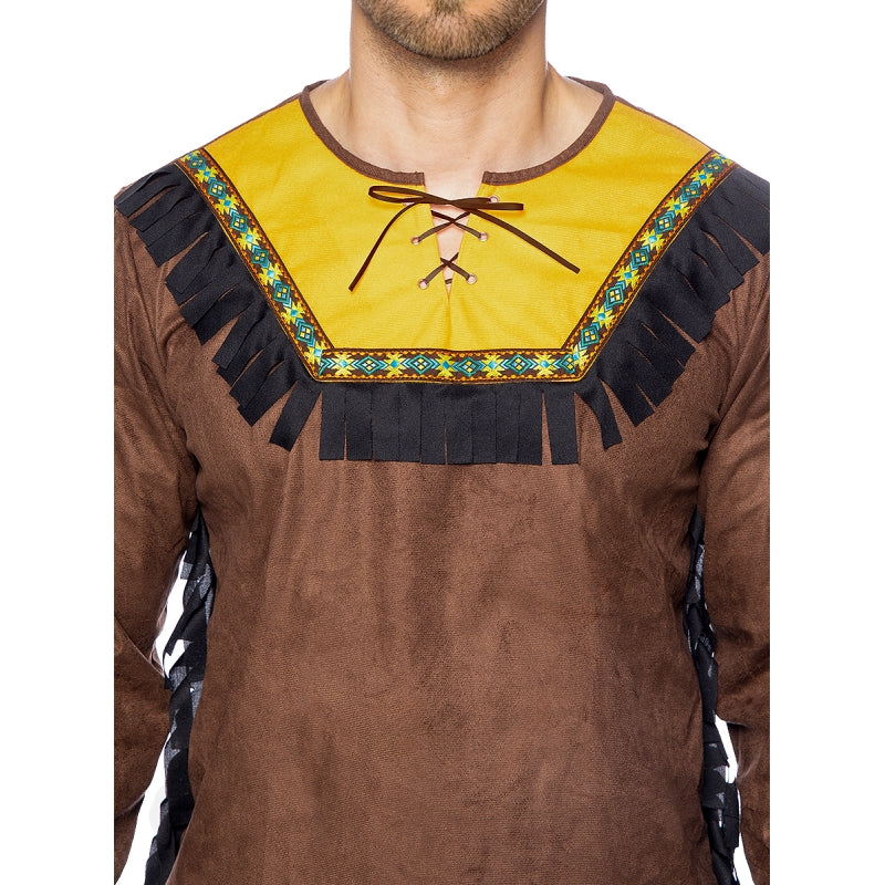 Disfraz de Indio Deluxe para hombre Detalle