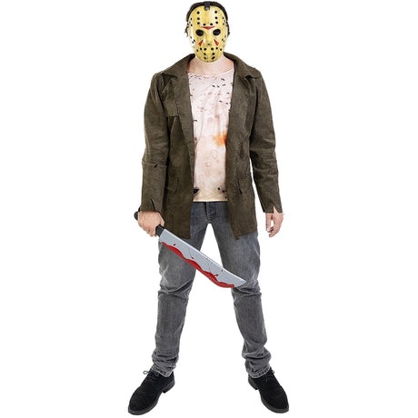 Disfraz de Asesino Jason Viernes 13 para hombre Bis