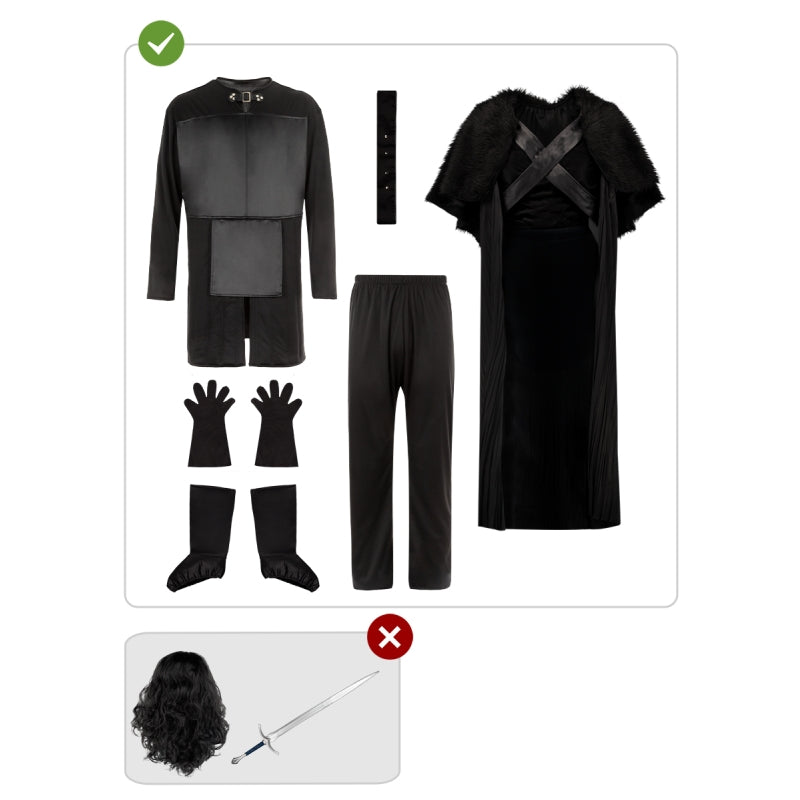 Disfraz de Jon Nieve Original de Juego de Tronos para hombre Contenido